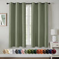 MIULEE Blackout Curtains for Bedroom 2 Panels 40 x 45 Inch Long Sage | Thermal by MIULEE