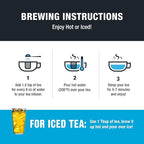 Tiesta Tea - Meyer Lemon Zest, Loose Leaf, Zesty Lemon Herbal Tea, Premium Caffeine Free Blend, Make Hot or Iced & Brews Up to 200 Cups, 16 oz Resealable Bulk Pouch
