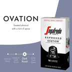 Segafredo Zanetti Espresso Capsules – Aluminum Pods for Nespresso Original Machines – Dark Roast Premium Espresso with a Full-Bodied Aroma – Strong, Intensity 11 – Ovation, 10 Count (Pack of 2)
