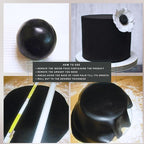 Confect Black Fondant for Cake Decorating – Premium Confect Fondant for Cakes, Cupcakes & Cookies | Vegan, Gluten-Free, Nut-Free, Palm Oil-Free – 8.8 Oz