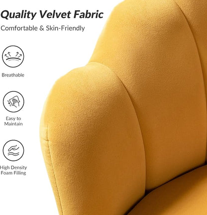 HULALA HOME Velvet Accent Chairs Set of 2 - Image 4