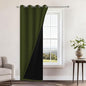 Yakamok Olive Green 100% Blackout Curtains 96 Inches Long 52" Wide 1 Panel | by Yakamok