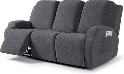 VANSOFY Recliner Covers, 3-Pieces Stretch Reclining Couch Covers by VANSOFYFURNITURECOVERS