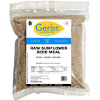 Gerbs Ground Sunflower Seed Meal, 2 LBS - Top 14 Food Allergy Free & NON GMO - Vegan & Keto Safe – Cold Milled Full Oil Seed Protein Powder