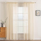 MIULEE Cream Beige Sheer Curtains 54 X 84 Inches, 2 Panels | Solid Color by MIULEE