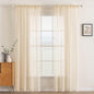 MIULEE Cream Beige Sheer Curtains 54 X 72 Inches, 2 Panels | Solid Color by MIULEE