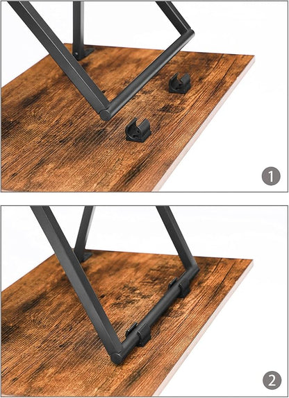 HOOBRO Folding TV Tray Tables, Industrial Snack Tables - Image 7