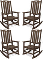 THOEOE Oversized Rocking Chair Set of 4, Outdoor Rocking Chair by THOEOE