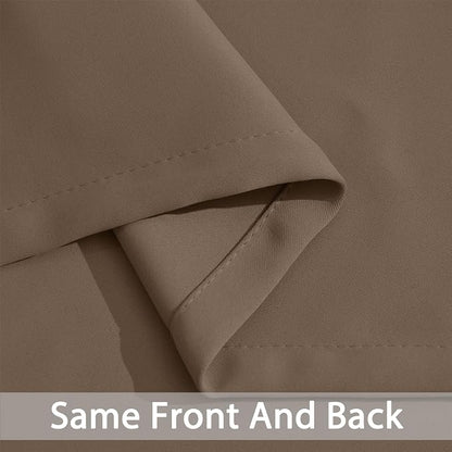 Yakamok Room Darkening Curtains 52x84 inch Length Khaki-Living Room | 2 panels - Image 7