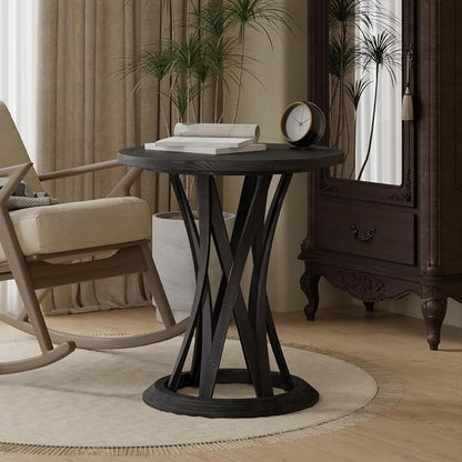 COZAYH Round Farmhouse End Table - Image 6