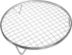 KEESHA 8.3 Inch Cooling Rack - 304 Stainless Steel Dish Rack for Cooking and Baking - Premium Steamer Rack, Canning Rack - Stackable Cake Cooling Rack