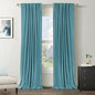 Faux Linen Total Blackout Curtains by 100BlackoutShield