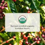 Peet's Coffee, USDA Organic Dark Roast Ground Coffee - French Roast 18 Ounce Bag