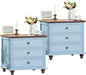 Joaxswe 24" Wide Farmhouse Night Stand Set of 2, Large End Table by Joaxswe