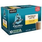Caribou Coffee Vanilla Vibes Oatmilk Latte, One Step Latte Single Serve Keurig K-Cup Pods, 60 Count (6 Packs of 10)