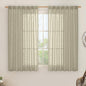 Semi Sheer Linen Curtains 45 Inches Long by LAMIT