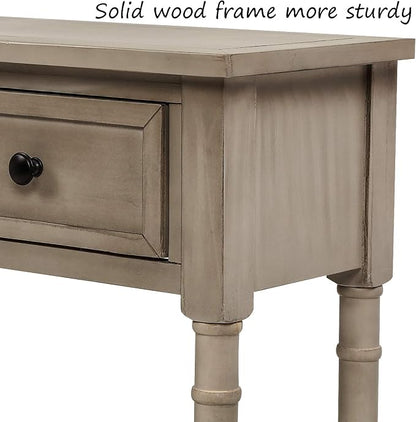 Merax Retro Console Table Sofa Table - Image 7
