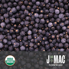 J MAC BOTANICALS, Organic Whole Juniper Berries, Certified USDA Organic, juniper for herbal infusions, seasoning beef, pork, turkey brine, soups, cocktail bombs