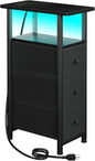 LOAKEKEL Narrow End Table Living Room by LOAKEKEL