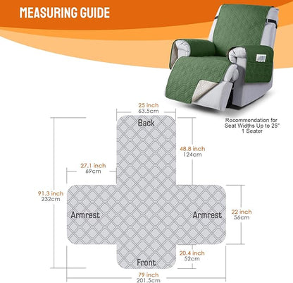 VANSOFY 100% Waterproof Recliner Chair Covers, Recliner Cover Non-Slip Dog - Image 2