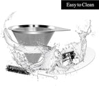 LHS Pour Over Coffee Dripper Reusable Coffee Filter Paperless Coffee Filter Stainless Steel Pour Over Coffee Maker Cone Coffee Dripper for 1-2 Cup,Argyle Pattern