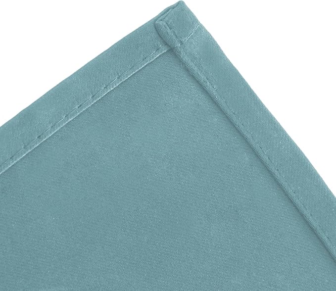 Blackout Curtains 66 x 95 inch/Stone Blue Curtains Set of 2 Panels/Thermal - Image 7