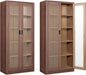 Display Cabinet with Glass Doors, Display Case Cabinet by Anxxsu
