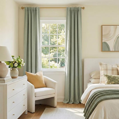 Faux Linen Total Blackout Curtains - Image 6