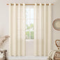 Semi Sheer Linen Curtains for Living Room 80 Inch Length 2 Panels | Beige by LAMIT