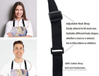 Marble Apron, Colorful Natural Luxury Gouache Landscape Unisex Kitchen Bib with Adjustable Neck for Cooking Gardening,Adult Size