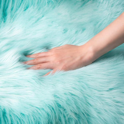 Ashler faux fur rug, Fluffy Shaggy Area Rug Ultra Soft 2 x 3 Feet Sheepskin Fur - Image 4