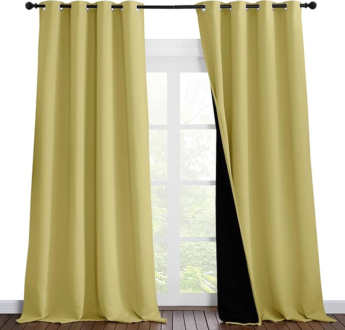 NICETOWN Total Shade Curtains and Draperies, Heavy-Duty Full Light Shading by NICETOWN
