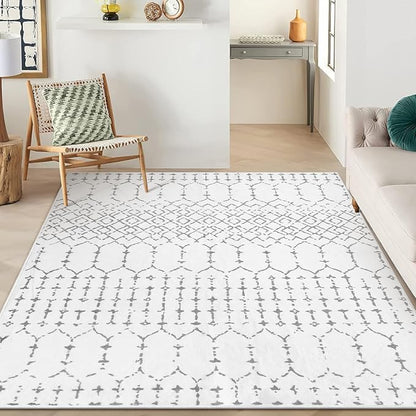 Lahome Moroccan Machine Washable Rugs 6x9 Rug by Lahome