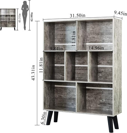 LEYAOYAO Bookshelf Cube Storage Organizer, 3 Tier Bookcase - Image 3