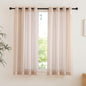NICETOWN Taupe Sheer Curtains 72 inches Long, Grommet Light Filtering Window by NICETOWN