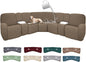 100% Waterproof Sectional Recliner Couch Covers by ROFASVCO