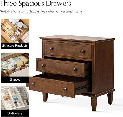 HULALA HOME 3 Drawer End Table - Image 5