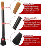 Dual Heade Coffee Grinder Brush, Espresso Machine Cleaning Brush Coffee Pot Brush Professional Coffee Grinder Brush Coffee Bar Brush Nylon Barista Brush Tools for Coffee Machine Toaster Cleaning