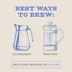 Bizzy Organic Cold Brew Coffee | Dark & Bold Blend | Coarse Ground Coffee | Dark Roast | Micro Sifted | Specialty Grade | 100% Arabica | 1 LB