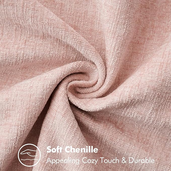 MIULEE Decorative Couch Throw Pillow Covers 20x20 Inch Pink 2 Pack | Farmhouse - Image 4