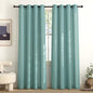 NICETOWN Greyish Blue Linen Curtains by NICETOWN