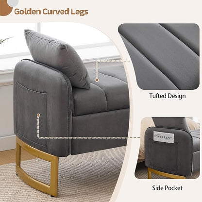 End of Bed Storage Bench, Storage Ottoman Bench - Image 4