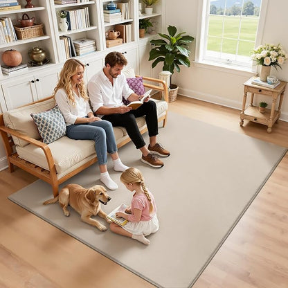 SHACOS Ultra Soft Faux Rabbit Fur Area Rug 5'x7', Non Slip Washable Padded - Image 6