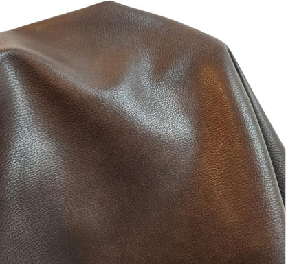 NAT Leathers | Cacao Brown Pebblegrain Soft Faux Vegan Leather PU | 5 Yards Cut by NATLeathers