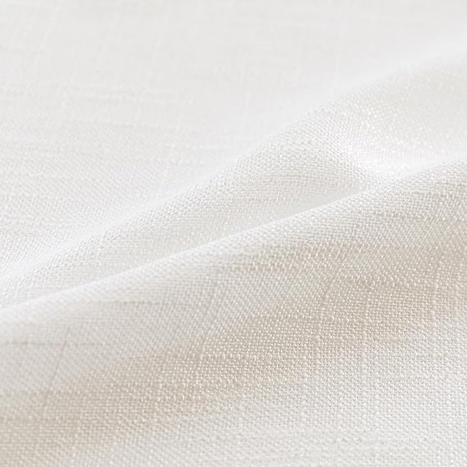 MYSKY HOME Natural Curtains 84 Inches Long, Semi Sheer Light Filtering Soft - Image 6