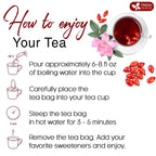 FreshDrinkUS, Premium 55 Rosehip Tea Bags, 100% Natural & Pure from Rose Hip Fruits. Loose Rosehip Herbal Tea. Made with Natural Material Tea Bags. No Sugar, No Caffeine, No Gluten, Vegan.