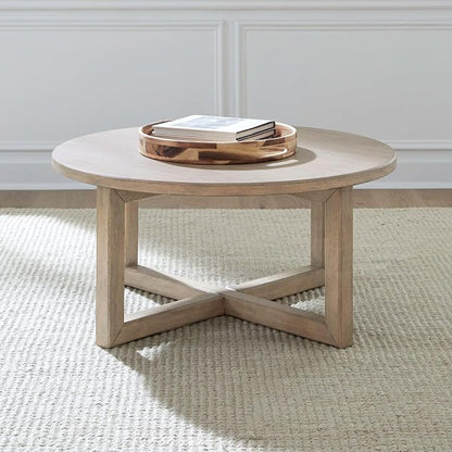 Liberty Furniture Proximity Place Living Room Round Cocktail Table Transitional by LibertyFurniture