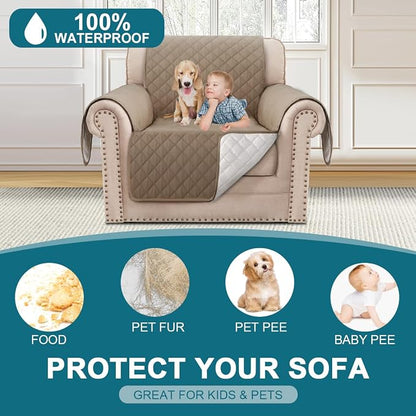 Turquoize 100% Waterproof Sofa Covers Chair Cover Slipcover Couch Protector - Image 2