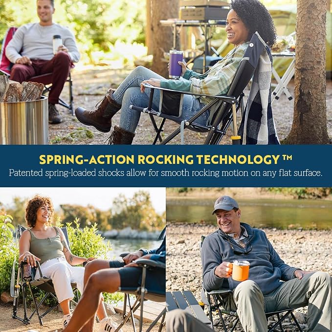 GCI Outdoor Kickback Rocker Camping Chair | Portable Folding Rocking Chair - Image 6