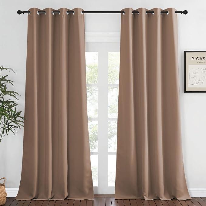 NICETOWN Bedroom Curtain Room Darkening Drapery 102 inches Length by NICETOWN